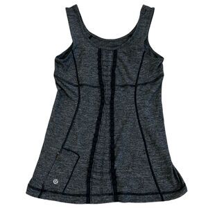 Lululemon Run Free Tank‎ Top in Heathered Black - Women’s Size 4